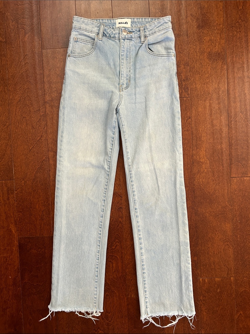 ROLLA'S Original High Rise Straight in Light Blue, Size 26